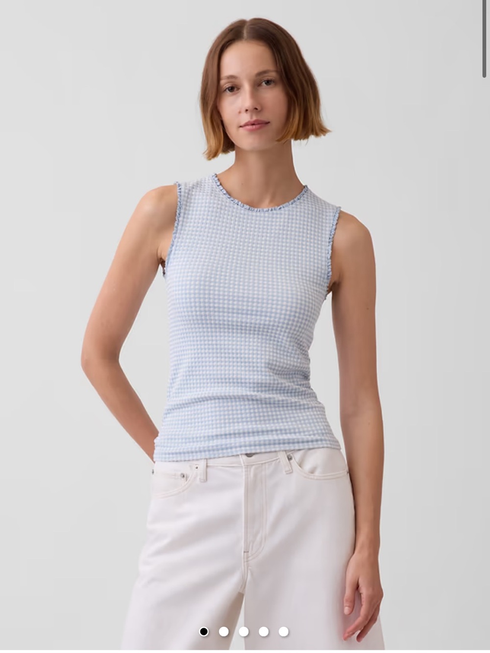 Gap pointelle shell tank top